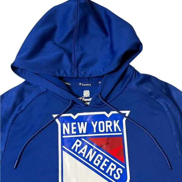 Fanatics Men’s size Medium New York Rangers Hockey Hoodie. New without tags - Picture 4 of 10